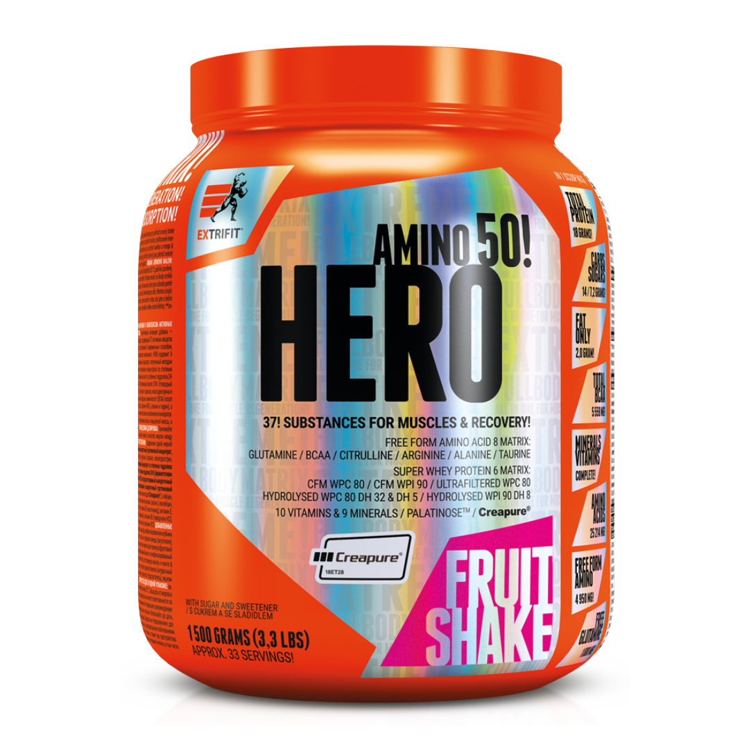 Extrifit Hero 1500 g. kokteilis raumenų masei auginti