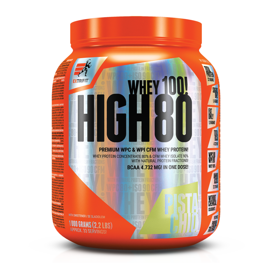 Extrifit HIGH WHEY 80 1000 g. Baltyminis kokteilis