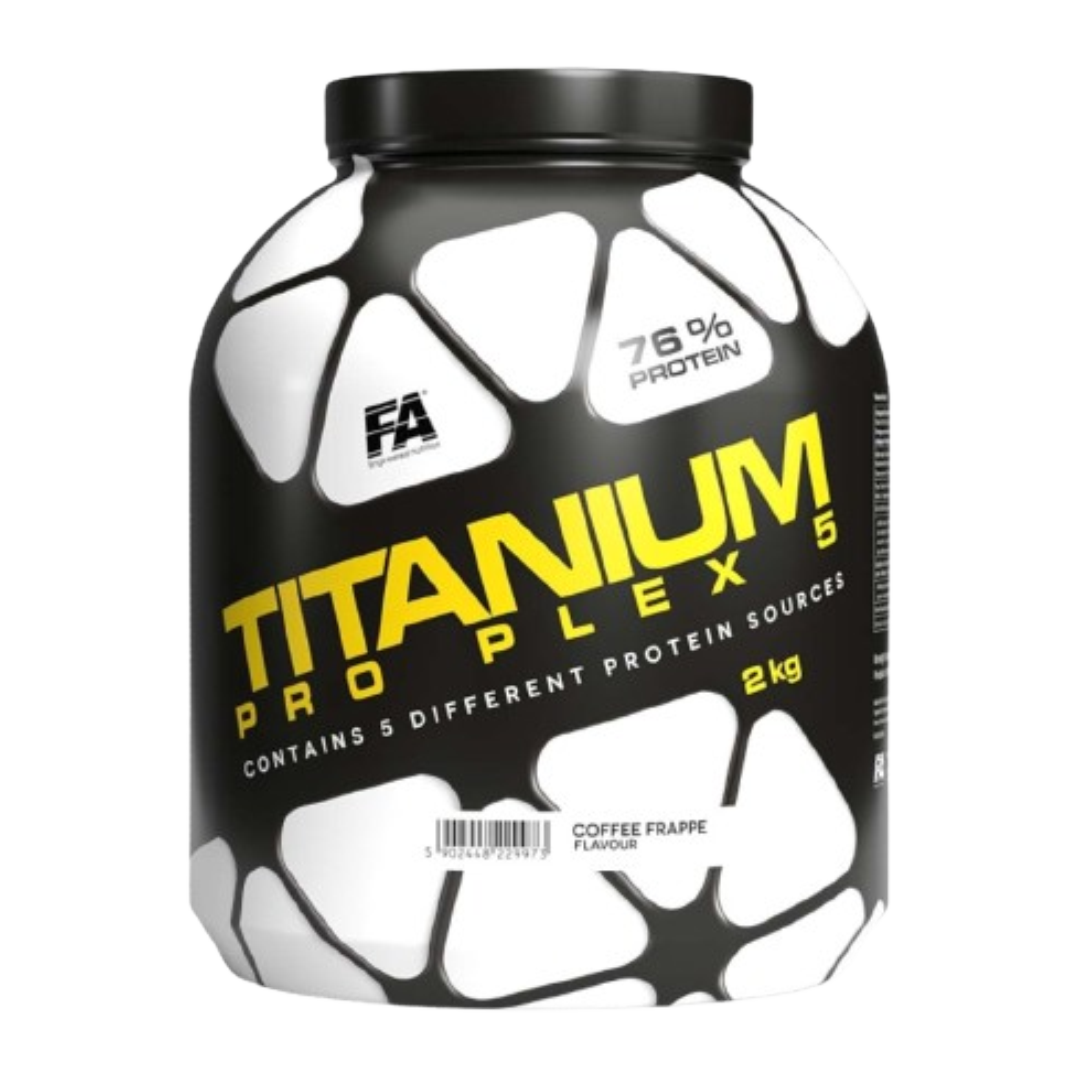 FA Titanium Pro Plex 5 2000 g (Pieno išrūgų baltymų kokteilis) - FEN sport nutrition