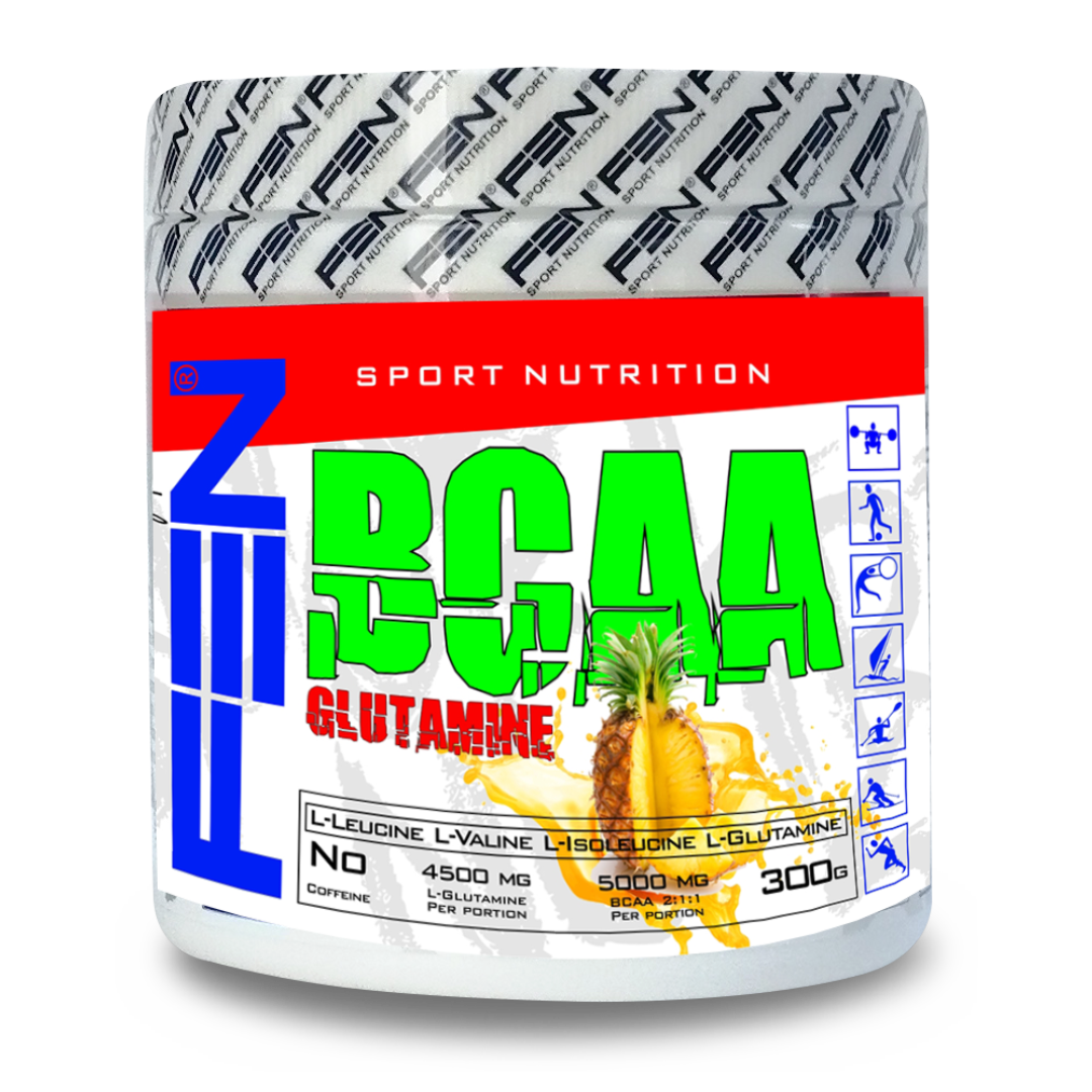 FEN BCAA+Glutamine 300 g. (BCAA su L-Glutaminu) - FEN sport nutrition
