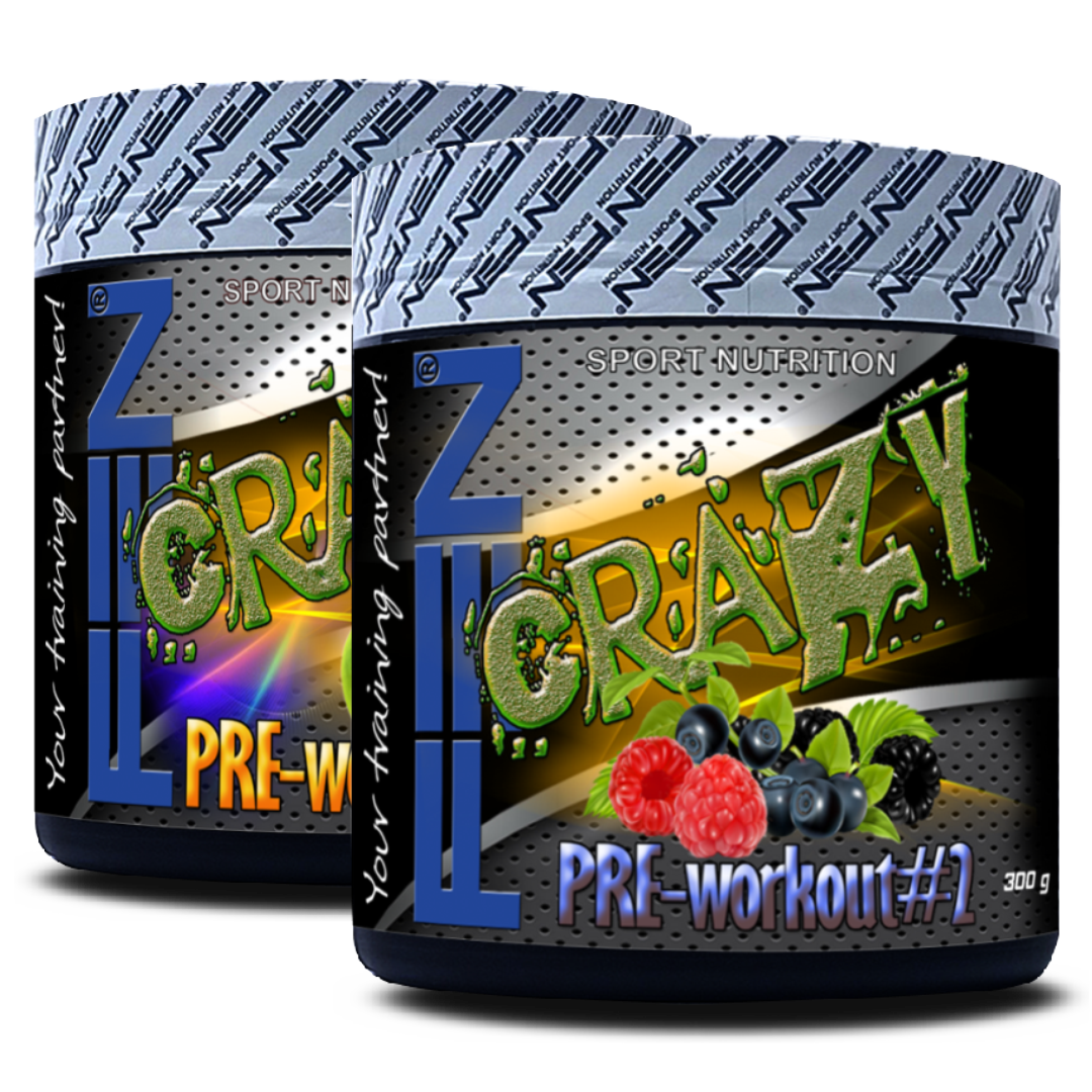 FEN Crazy preworkout #2, 300 g x 2 vnt - FEN sport nutrition