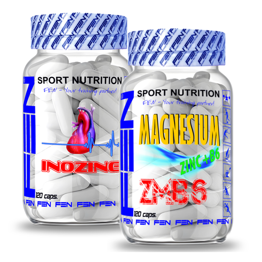 FEN Inosine Booster + FEN ZMB6 2 x 120 kaps (Papildų rinkinys ištvermės sportui) - FEN sport nutrition