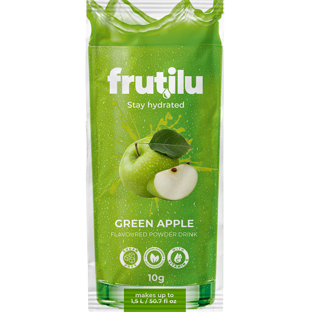 Frutilu becukris gėrimas žaliųjų obuolių skonio - FEN sport nutrition