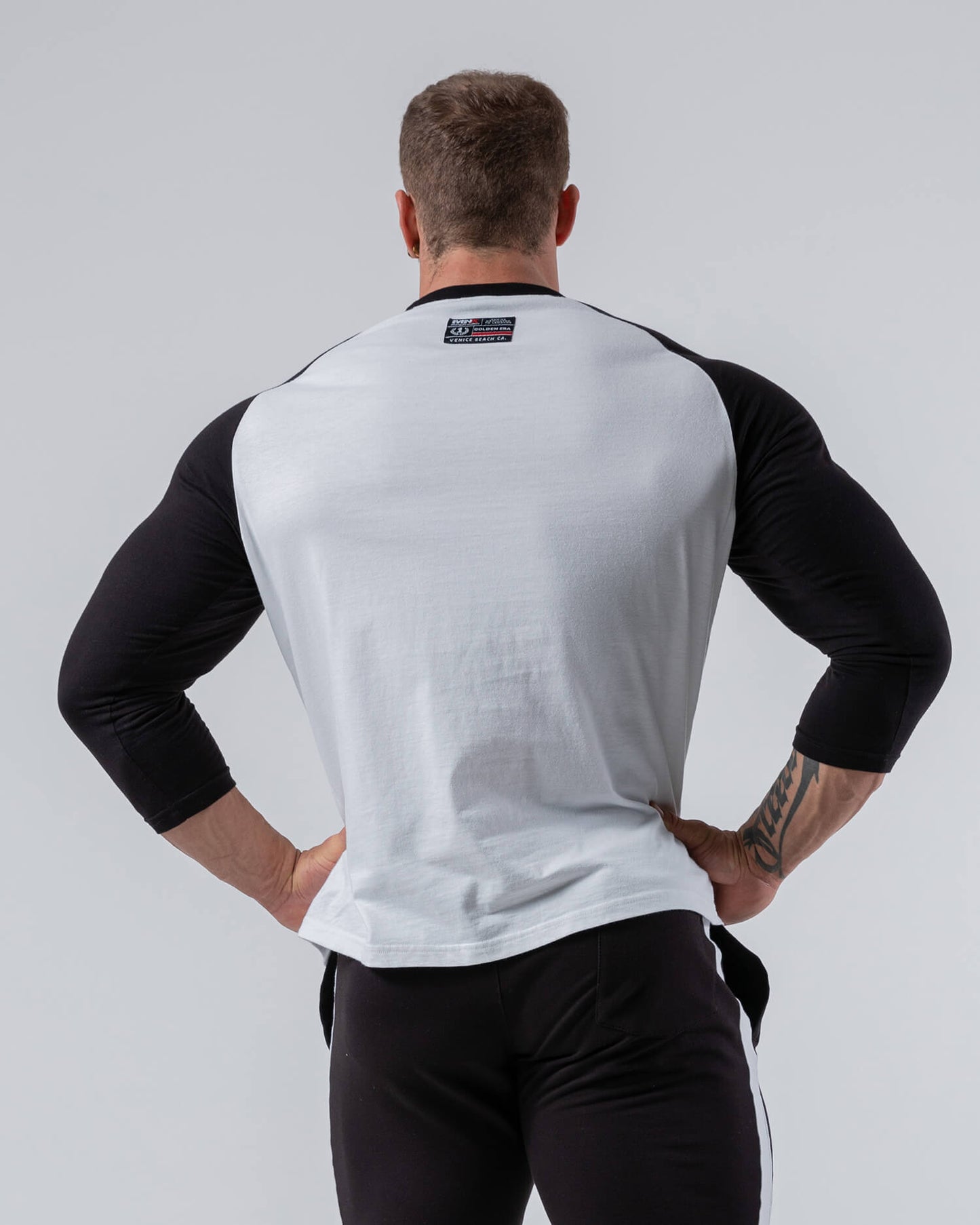 MNX Raglan Top Golden Era White - FEN sport nutrition