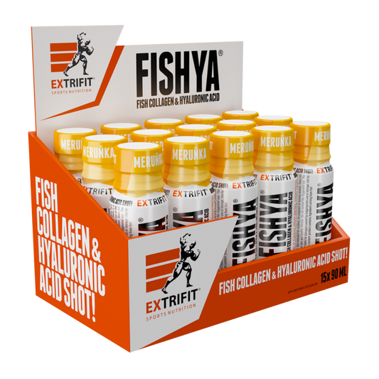 Extrifit SHOT FISHYA® Hialurono rūgštis + jūrinis kolagenas 15 vnt po 90 ml 