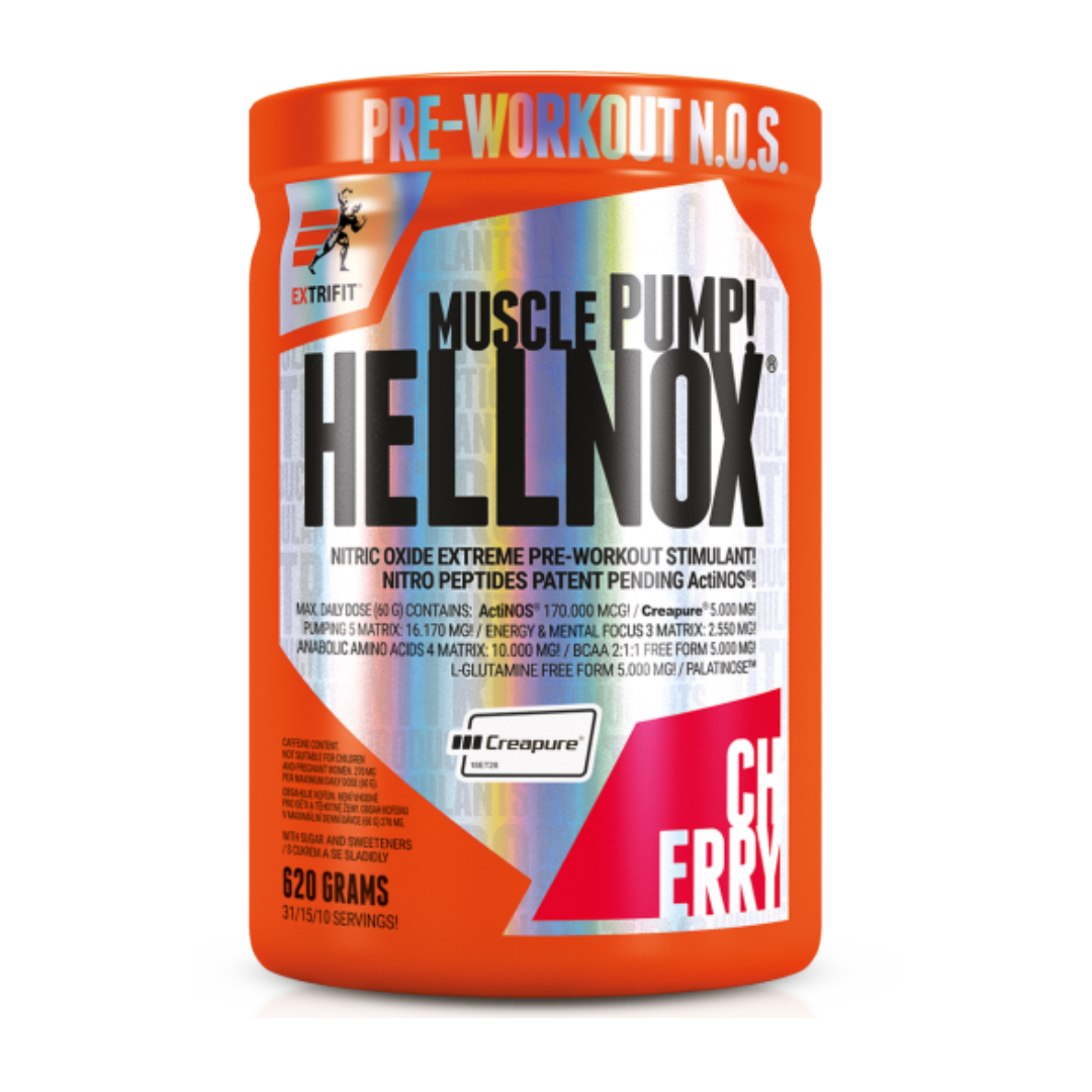 Extrifit Hell Nox pre workout 620 g. prieštreniruotinis produktas