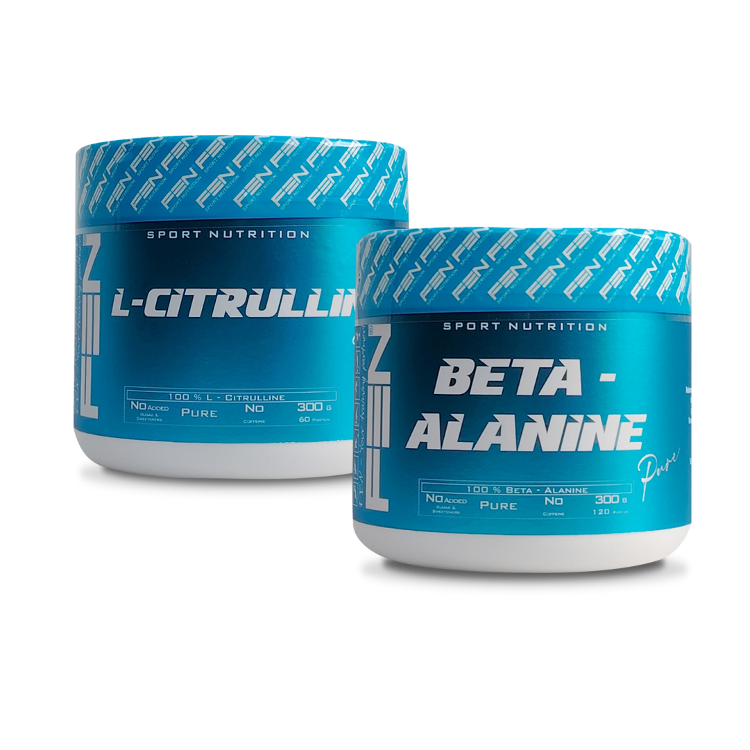 Rinkininys efektyviai treniruotei Citrulline pure + Beta Alanine pure