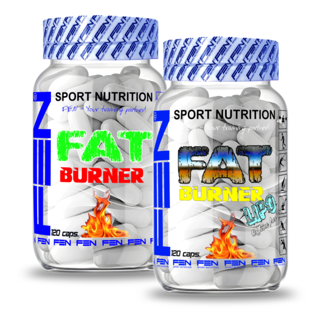 FEN Fat Burner + FEN Lipo Burner 2 x 120 kaps, (Riebalų degintojų rinkinys) - FEN sport nutrition