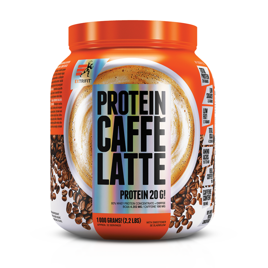 Extrifit CAFFÉ LATTE WHEY PROTEIN 80 - FEN papildai sportui